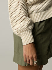 Women's Pol Open Stitch Cardigan