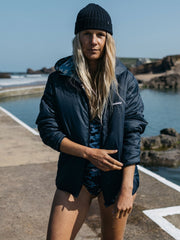 Women's Equinox Reversible Jacket in Navy/Sea Camo