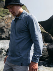 Men's Channel Long Sleeve Polo Shirt