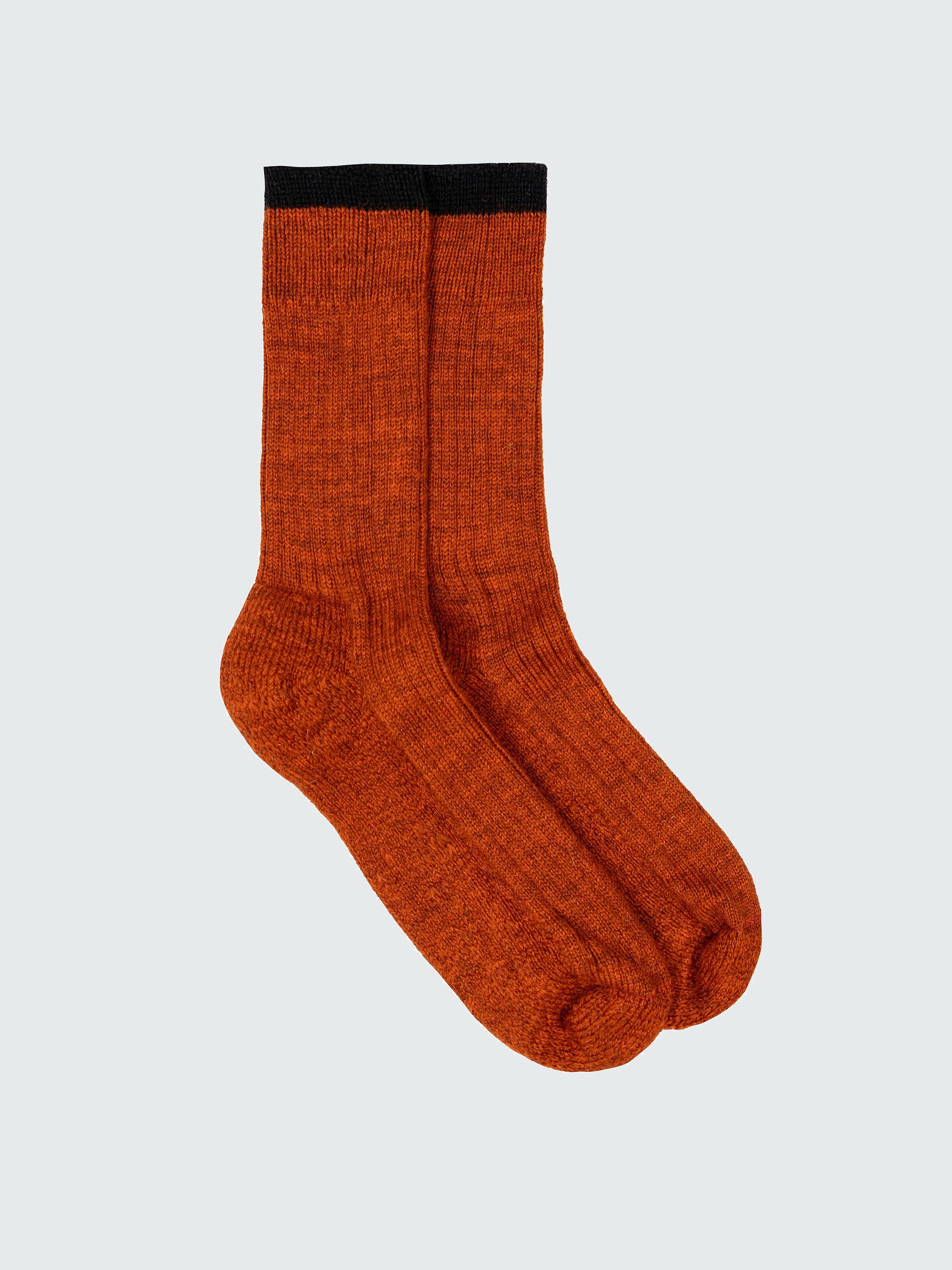 Bosun Sock in Burnt Orange/Black | Finisterre