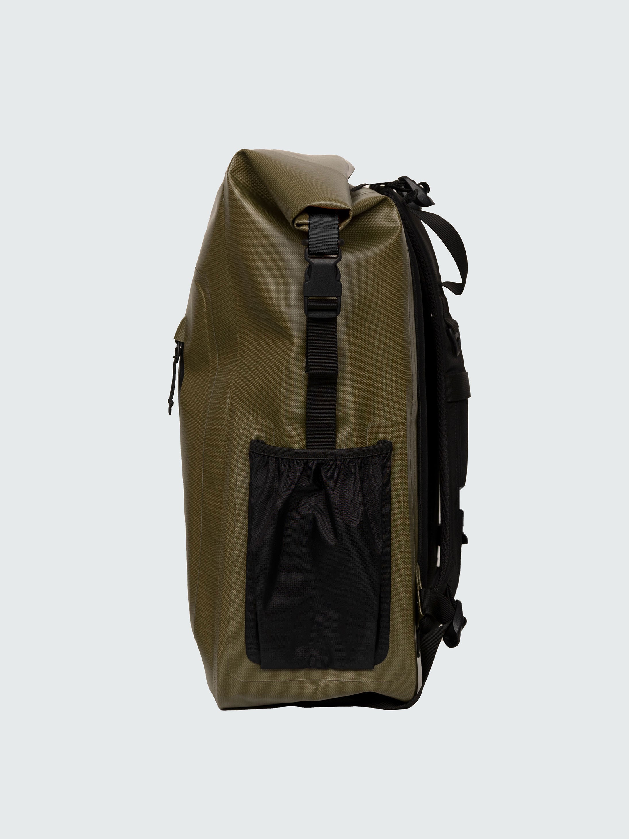 30L Waterproof Roll Top Backpack in Olive Finisterre