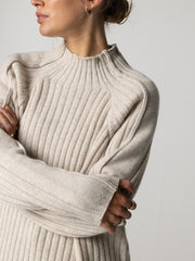 Women's Breakwater High Neck Ribbed Jumper