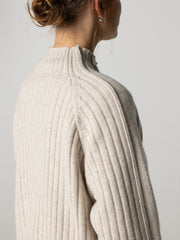 Women's Breakwater High Neck Ribbed Jumper