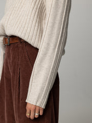 Women's Breakwater High Neck Ribbed Jumper