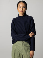 Women's Breakwater High Neck Ribbed Sweater
