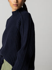 Women's Breakwater High Neck Ribbed Jumper