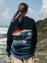 Thrills Not Spills Activist Crew Knit Jumper