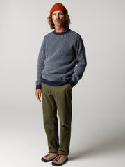 Men's Selfost Nordic Patterned Crew Jumper