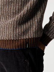 Men's Selfost Nordic Patterned Crew Jumper