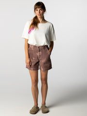 Women's Floral Marine Yarrel Printed Short