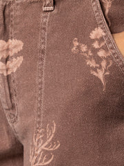 Women's Floral Marine Yarrel Printed Short