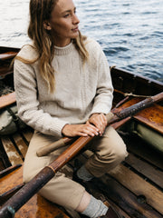 Women's Berneray Cable Crew Sweater