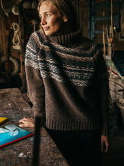 Women's Rocall Fair Isle Roll Neck Jumper