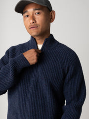 Men's Finisterre Mora 1/4 Zip Knit Jumper