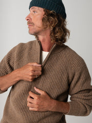 Men's Finisterre Mora 1/4 Zip Knit Jumper