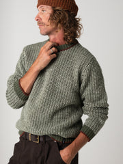 Men's Selfost Nordic Patterned Crew Jumper