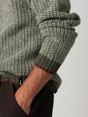 Men's Selfost Nordic Patterned Crew Jumper