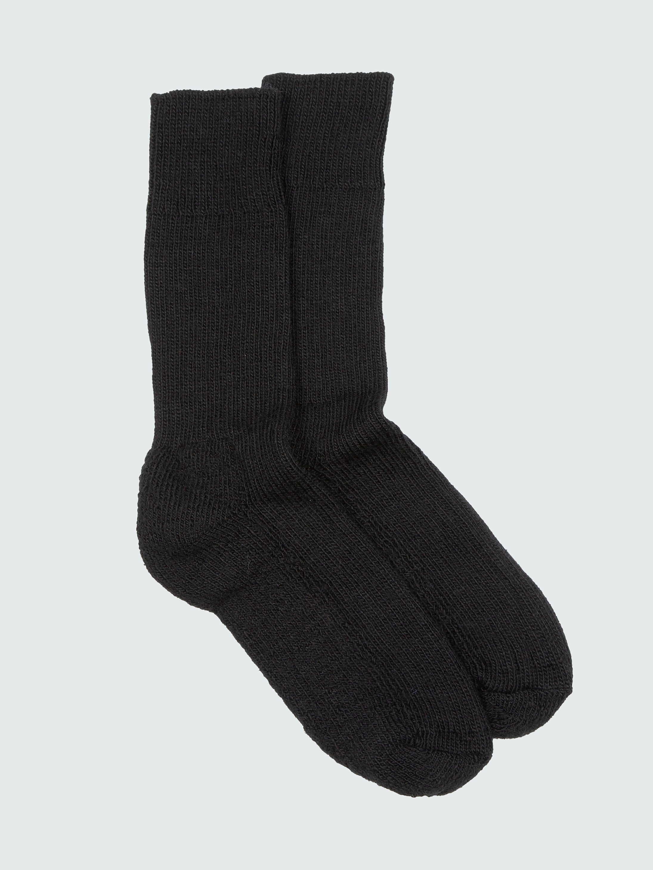 Ribbed Sock in Black