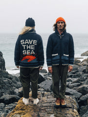 Limited Edition 'Save The Sea' Hand Knitted Activist Jacket