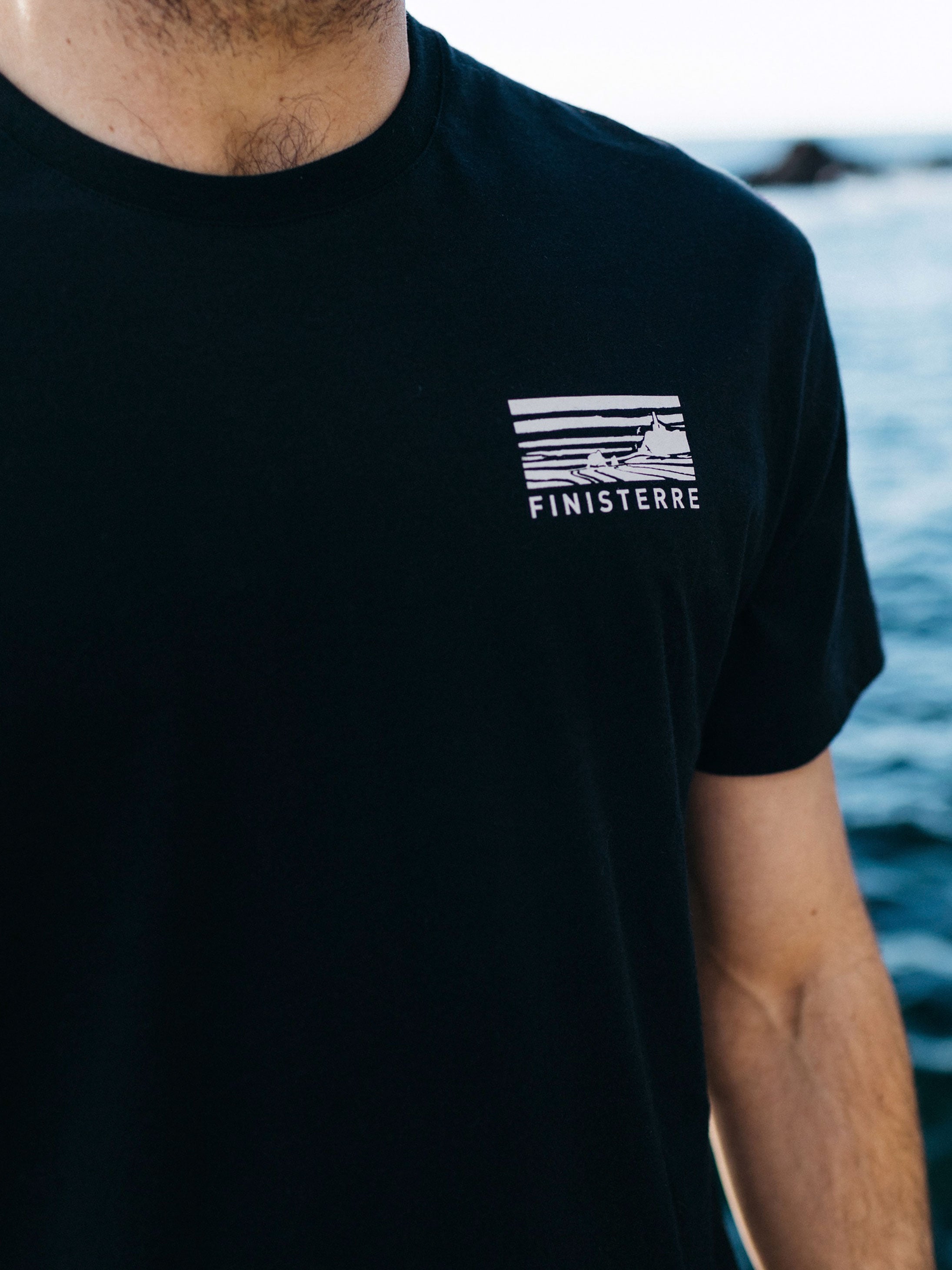 Men's Cape T-Shirt in Black | Finisterre